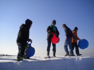 Kinderen in de sneeuw